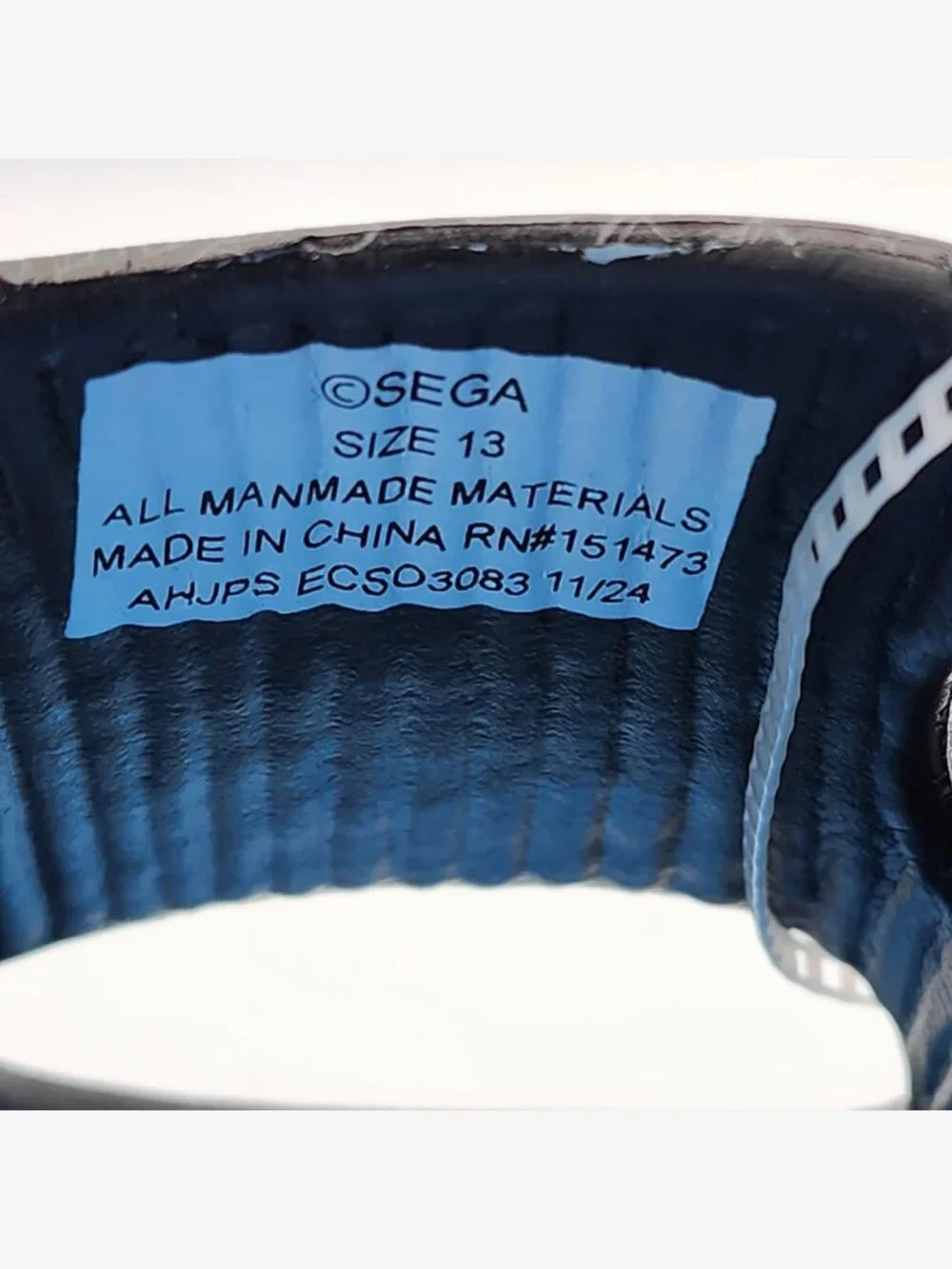 Black/Blue Sonic the Hedgehog Slides | Kid's 13 NWT